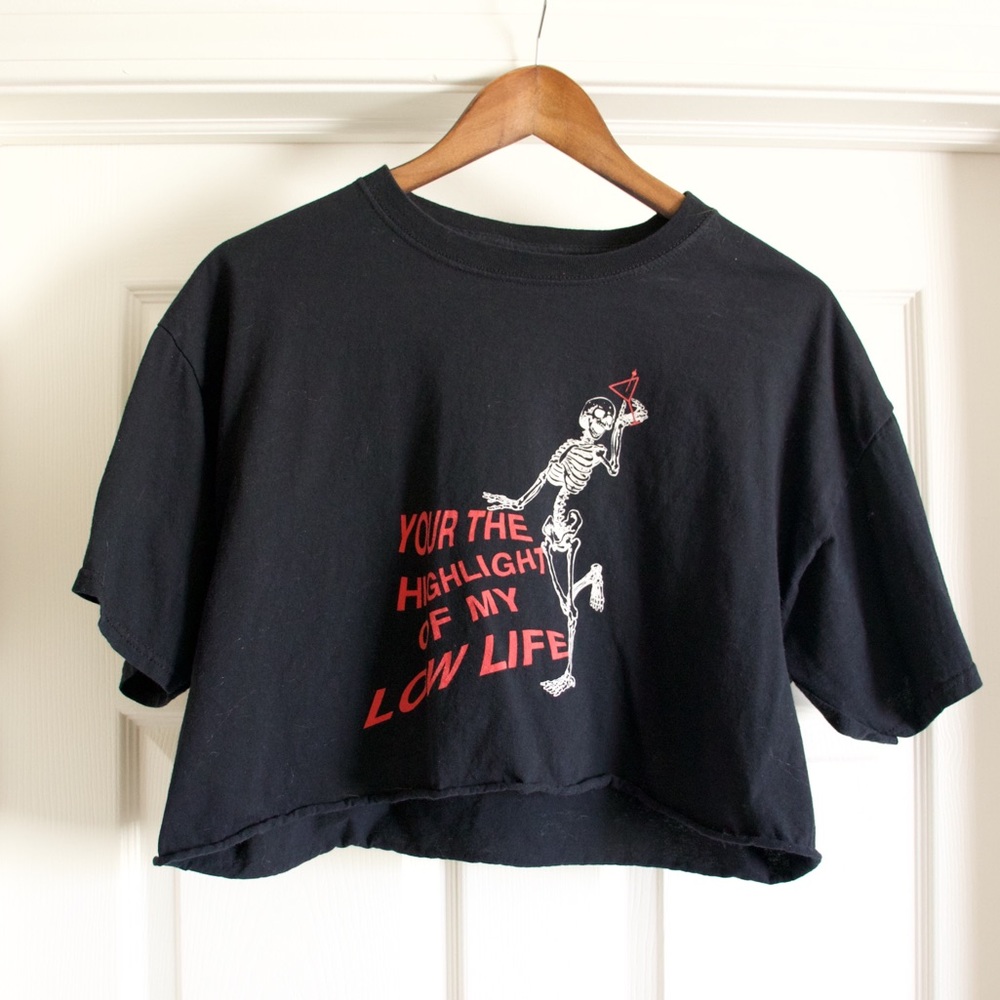 Black crop top